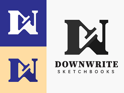 Downwrite • Logo Design branding graphic design illustration lettering logo logo design motion graphics sketchbook