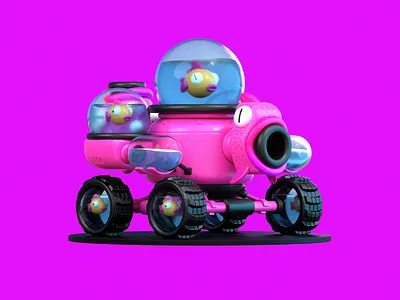 Retrowaver #2 3d blender colors cute design illustration light retrowave
