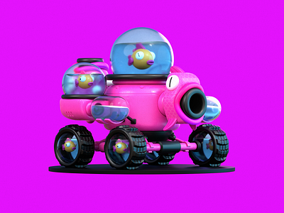 Retrowaver #2 3d blender colors cute design illustration light retrowave