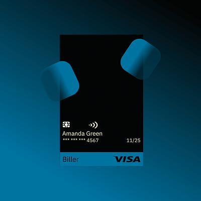 Biller-Credit card design app branding design graphic design typography ui ux