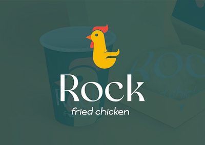 Rock fried chicken logo