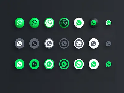 Whatsapp multicolor icons