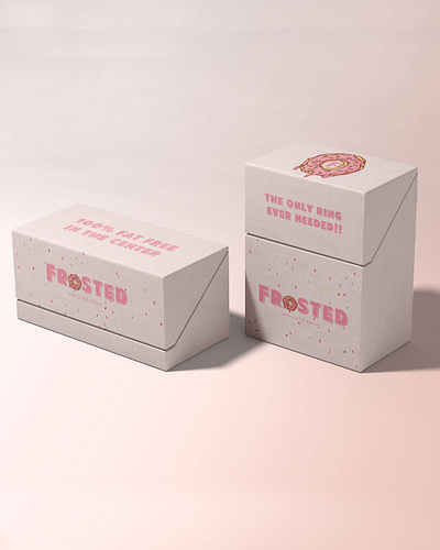 Frosted branding design graphic design illustration logo packaging typography