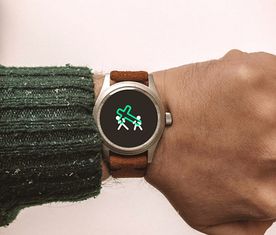 Time to help people carry on. apple bible carry carry on christian clock concept cross hand help iwatch jesus love neighbor neon smart watch stick figure stick figures time watch