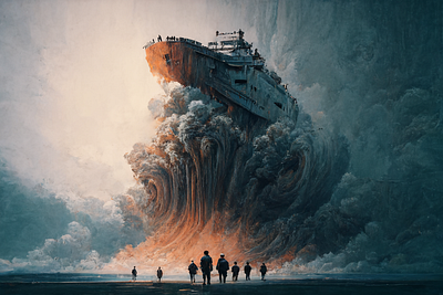 Explosion 3 ai art color concept design digital gradient illustration light midjourney minimal painting photoshop simple