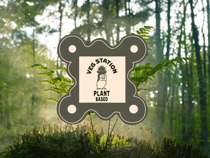 VegStation brand brandidentity branding classic design drawing engraving food gif graphic design illustration jungle leaves logo nature nature.logo plants vegan wild woman