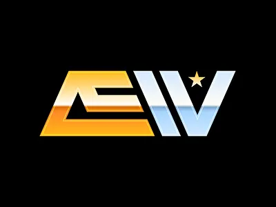 AEW Wrestling Retro Logo 1980s 80s aew branding chrome design logo vector wrestling wwe