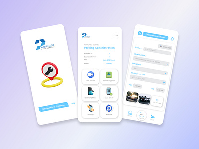 Park Check Car Location checking app design 3d 3d app app design car app car checking app landing page design location app minimal design modern app ui design ui ux user experience design user interface design ux design website design