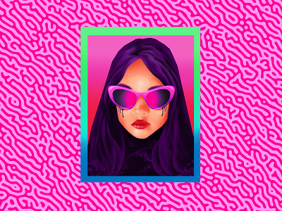 Queen of Spiders 80s color design digital art fashion grain graphicdesign illustration model pattern psychedelia retro textile vector