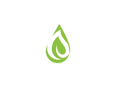 Natural Drop Logo brand branding design iconic logo illustration logo logotype simple symbol icon ui