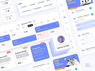 Web Design Courses courses dashboard design courses design learning e learning interface schedule track user interface uxui web interaction web interface web ui
