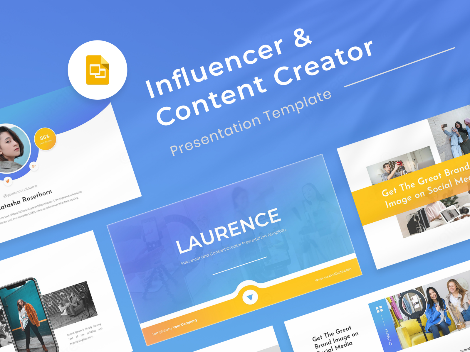 laurence-influencer-content-creator-google-slides-template-by