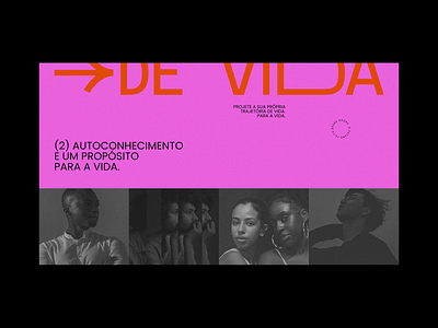 Projeto de vida - Exhibition Site graphic design ui