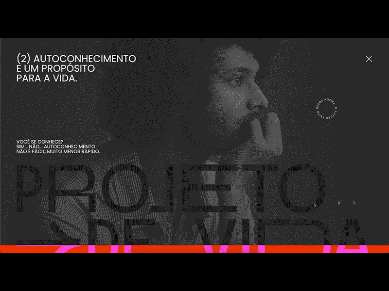 Projeto de Vida Exhibition Site animation branding graphic design logo motion graphics ui