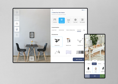Furniture customizer ui ux