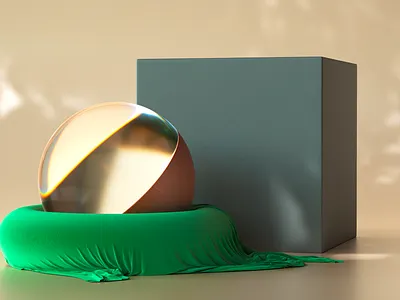 Calm and warm 3d c4d cg cloth design