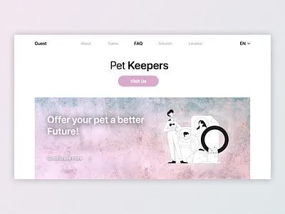 Pet Keepers (Web Design)🐶😺🐭 app design app designer design figma mobile app ui ux
