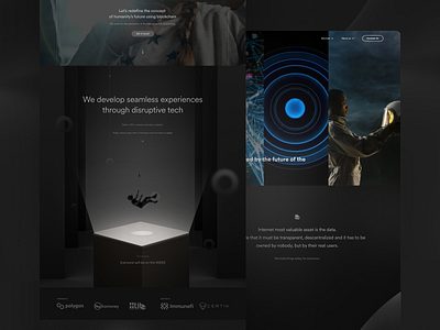 WEB3 Company - Landing page blockchain crypto graphic design illustration landing page site ui ux uxui uxui inspiration web 3 web design web3