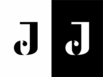 c+j cj letter logo monogram