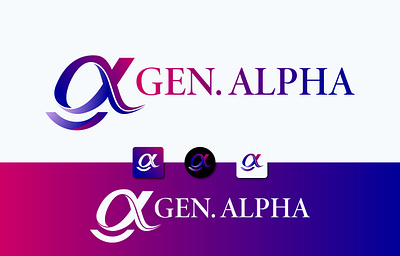 GEN. ALPHA Logo Design 3d alpha alpha logo animation background banner design for youtube branding creative alpha creative ga logo g alpha logo ga alpha logo gen. alpha graphic design logo logo maker modern alpha logo motion graphics ui ux