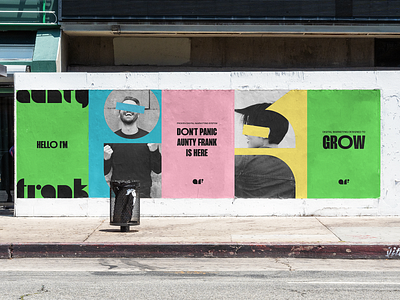 Aunty Frank - Brand Identity Urban Posters brand identity branding design digital graphic design illustration logo marketing modern typography ui vector