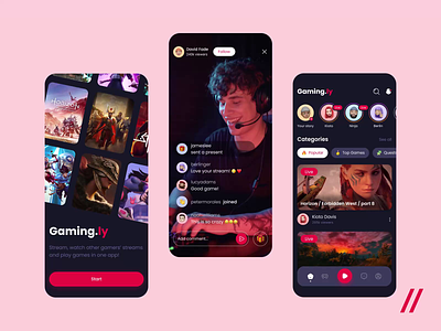 Streaming Mobile IOS App android animation app app design dashboard design ecommerce game gift interface ios mobile mobile app motion stream streaming twitch ui ux video