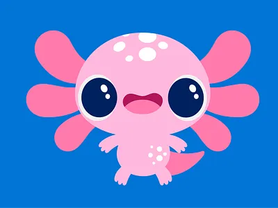 Axolotl Character animal axolotl character character design design eyedesyn illustration