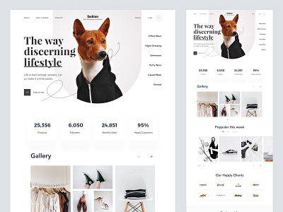 Fashion Store Shopify Website Design call to action design ecommerce fashion store footer header home homepage landing landing page landingpage modern shopify store products grid shopify simple store web web design webdesign website website design