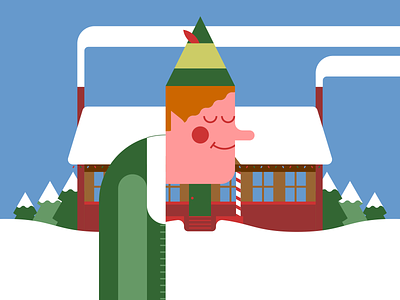 Elf christmas elf illustraion illustration illustration art illustration digital illustrations minimalist seattle snow winter