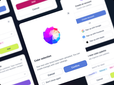 Card library / Color pallette animation app button card card button card library cards color design graphic design illustration library motion graphics product product design ui vector