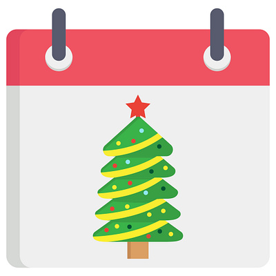Christmad Day Flat icon motion graphics winter