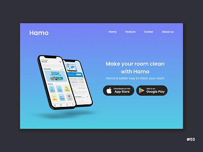 Daily UI - Landing Page app app design branding cleaning service daily ui design graphic design illustration landing page mobile design ui user experience user interface ux web app web design
