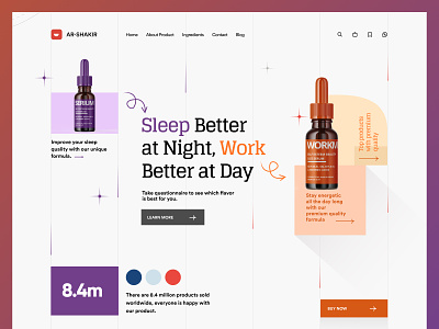 Organic Products Shopify Store Website Design design home home page homepage landing landing page landingpage product landing page product page design shopify single product single product landing page single product store single product website store web web design webdesign website website design