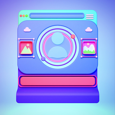 3D web/ UI icon illustration. 3d design illustration
