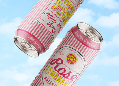 Rosé Lemonade beverage branding packaging