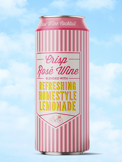 Rosé Lemonade beverage branding graphic design packaging