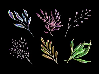 Design assets: 3D Garden Glow Illustrations 3d 3d assets 3d illustration 3d shapes brand design branding design design resources free garden assets garden designs garden elements garden illustration graphic assets graphic design illustration resources ui ux webdesign