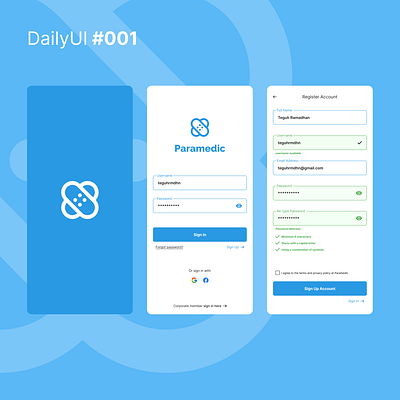 #DailyUI 001 dailyui design mobile mobile app mobile design ui