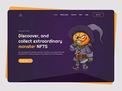 NFT Landing Page crypto crypto design crypto page design home page illustration landing landing page design nft nft web ui ux web web crypto webdesign website