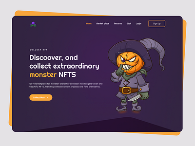 NFT Landing Page crypto crypto design crypto page design home page illustration landing landing page design nft nft web ui ux web web crypto webdesign website