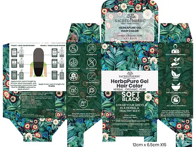 Hair Color Product Packaging branding design graphic design illustration illustrator logo photoshop product packaging product packaging design