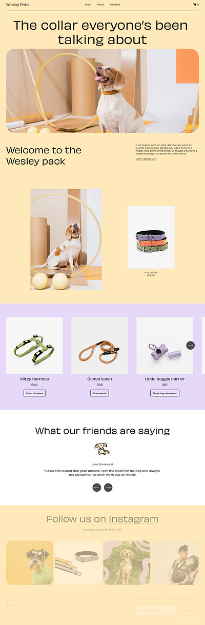 Wesley - Website Template - Squarespace art blog clean company concept corporate design graphic design modern multipurpose online store photography squarespace template theme ui uiux web design web development website