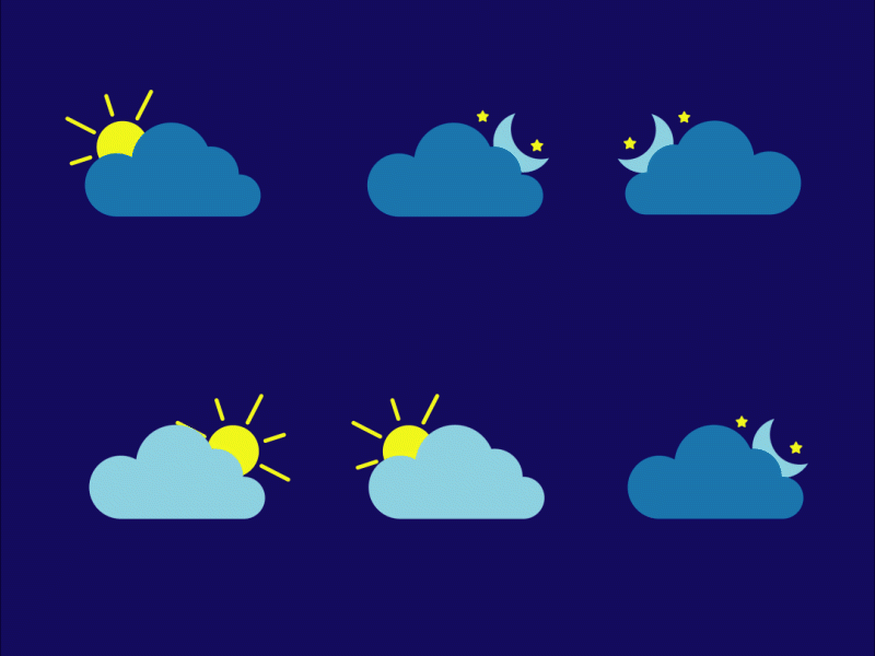 Rain and Stormy Weather animation graphic design illustration motion graphics vector