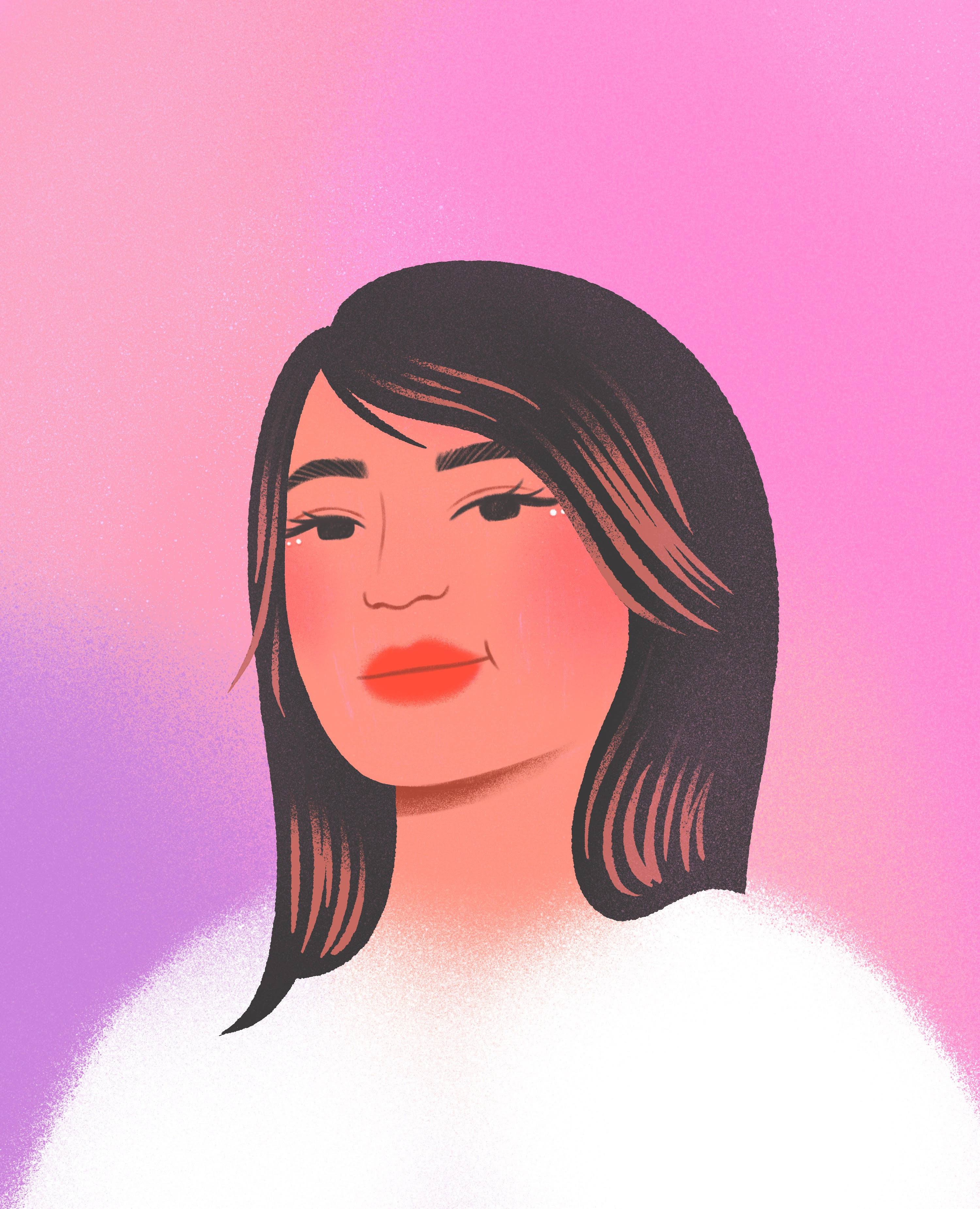 Portrait of Jasmine color drawing grain illo illustration people person portrait texture