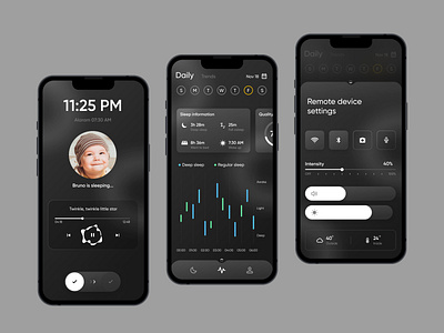 Baby Sleep App app baby branding design figma illustration mobile sleep ui ux