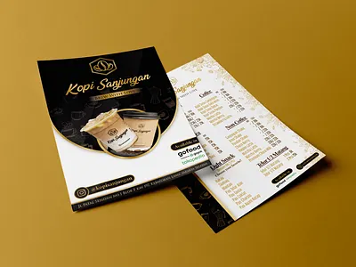 Luxury Professional Cafe Coffeeshop Flyer - Flyer Design advertisement affinity bifold book cover branding brochure business case study corporate design flyer flyer design graphic design leaflet one pager photoshop poster social media trifold youtube thumbnail