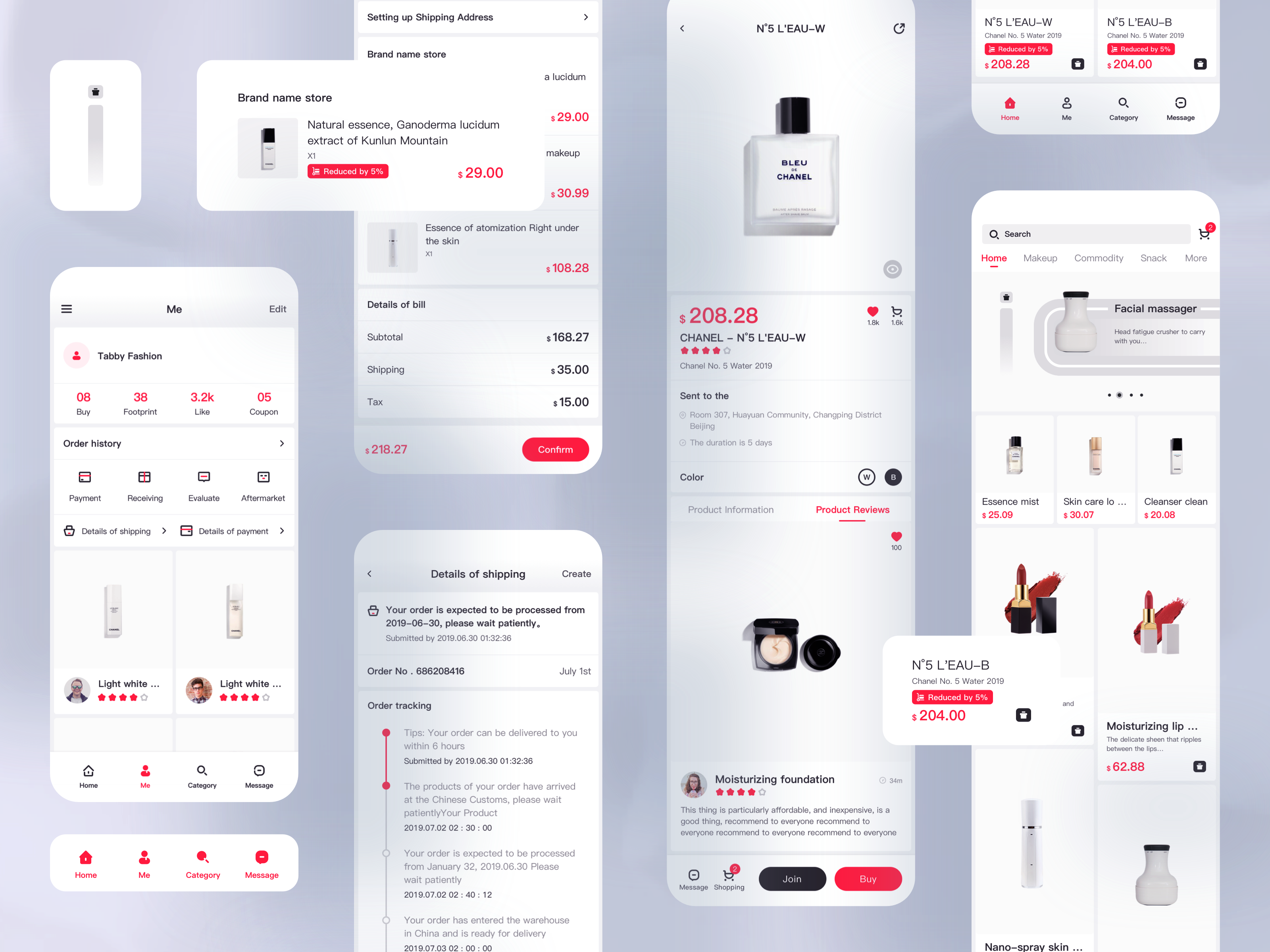 Example of Overseas Miscellaneous item shopping APP