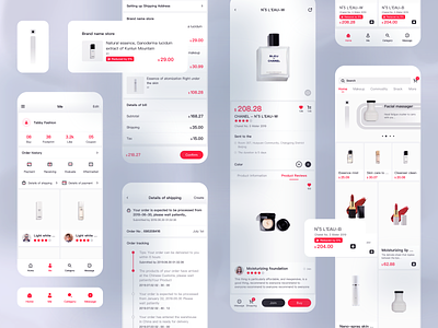 Overseas Miscellaneous item shopping APP app color design iphone ui ux