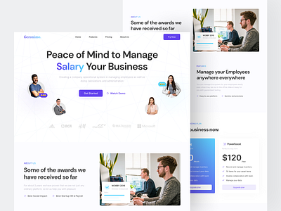 Geronimo - SaaS Landing Page clean design hero landing page landing page design modern website saas ui ui design uiux user interface web web app web design web page website website design