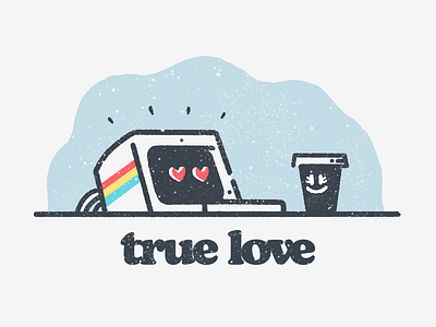 True Love cafe coffee computer java joe latte love mocha monitor pc personal computer retro tech true love